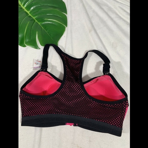 NEW Wacaol Zip Front Underwire Sports Bra 30D Pink - Picture 12 of 12